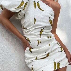 Kivari Margarita Linen Mini Dress L AU12